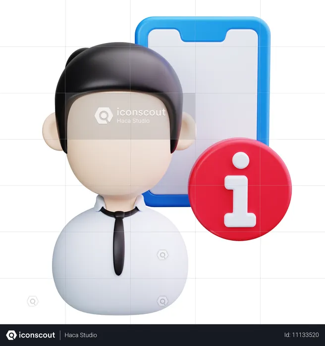 Recepcionista  3D Icon