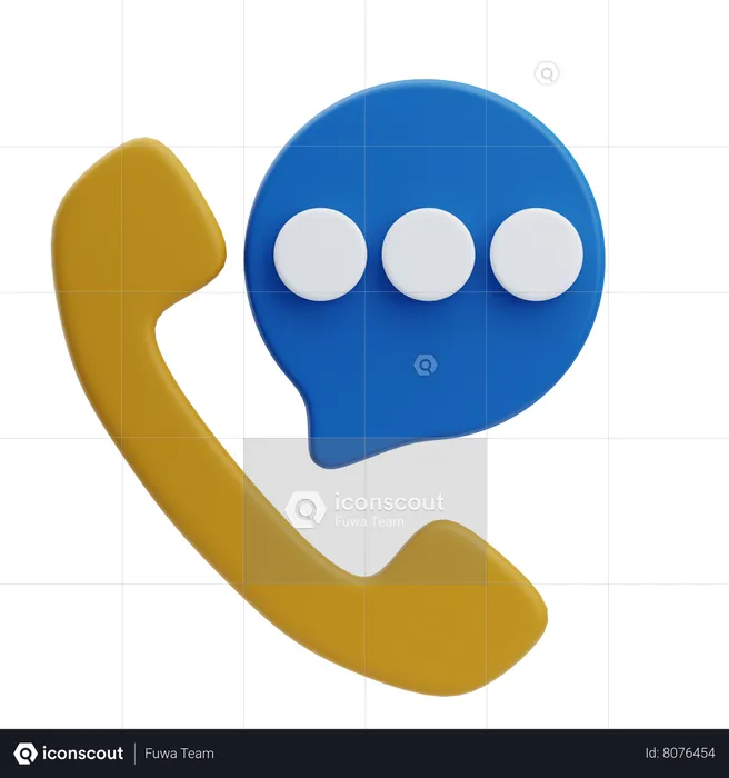 Receptionist Phone  3D Icon