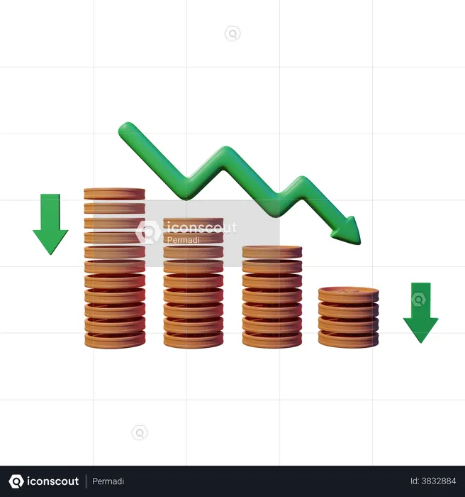 Recession  3D Illustration