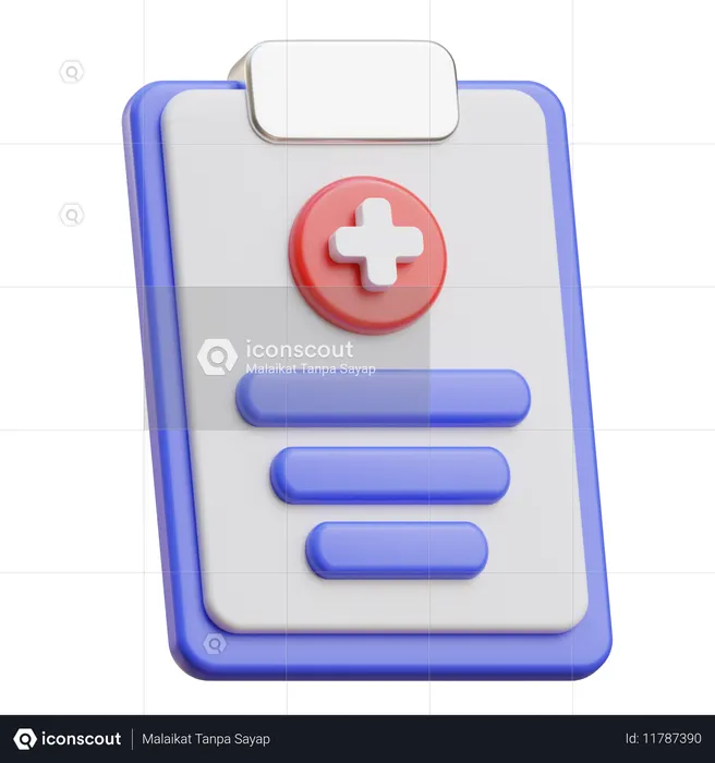Prescripción médica  3D Icon