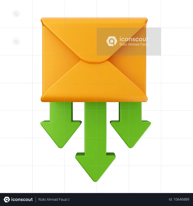 Recevoir un e-mail  3D Icon