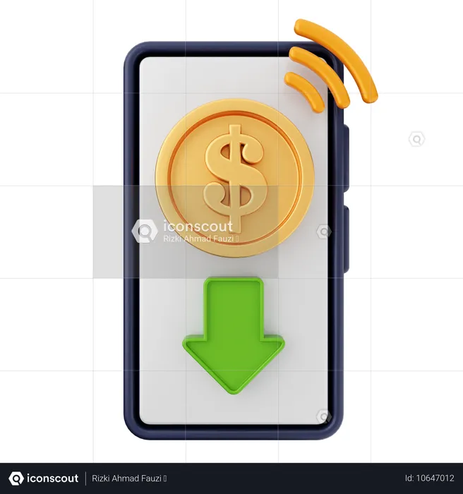 Paiement reçu  3D Icon