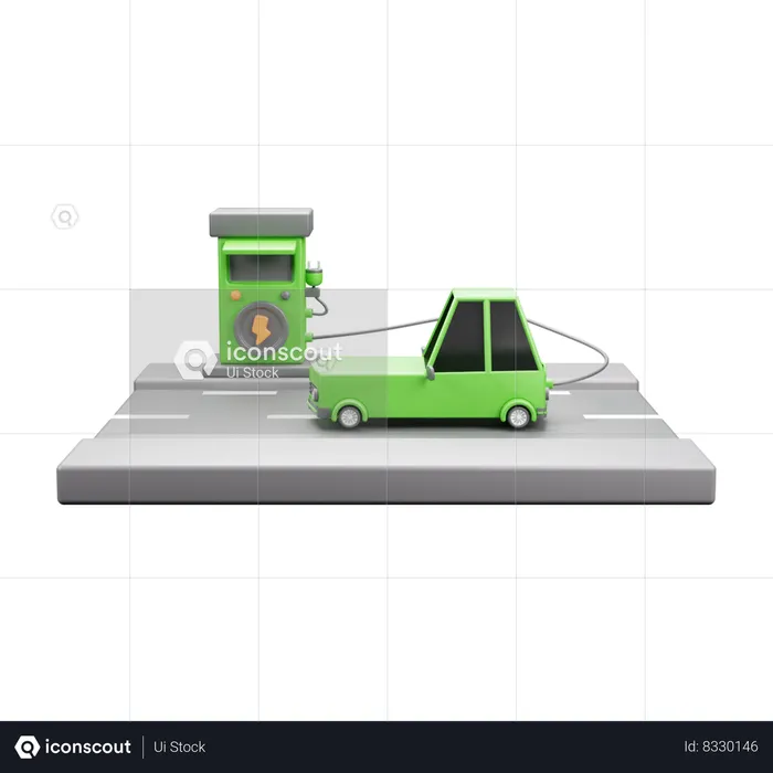 Recharger la voiture  3D Icon