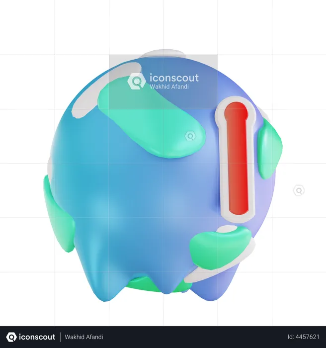 Le réchauffement climatique  3D Illustration