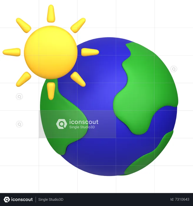 Le réchauffement climatique  3D Icon