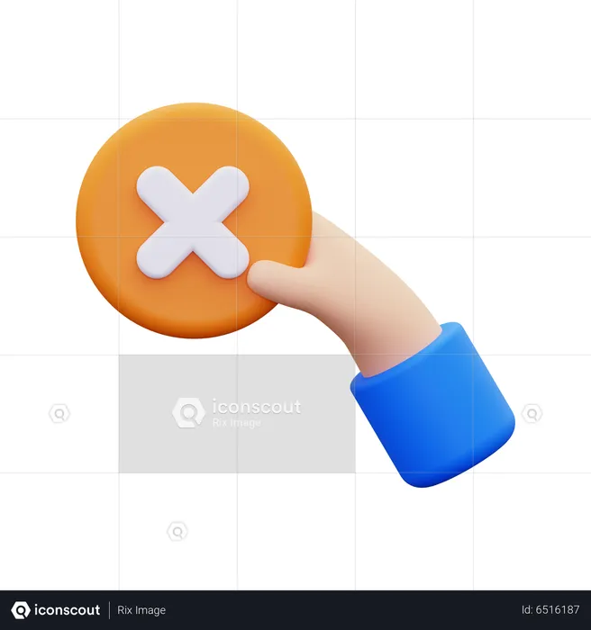 Rechazado  3D Icon