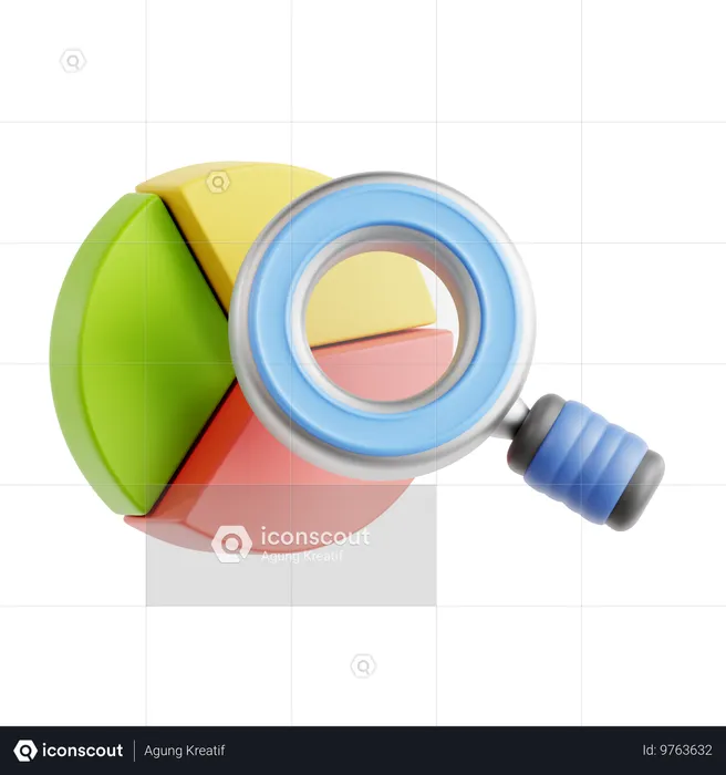 Analyse de recherche  3D Icon