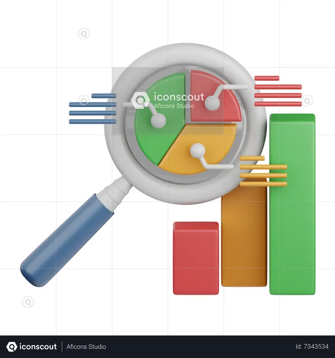 Analyse de recherche  3D Icon