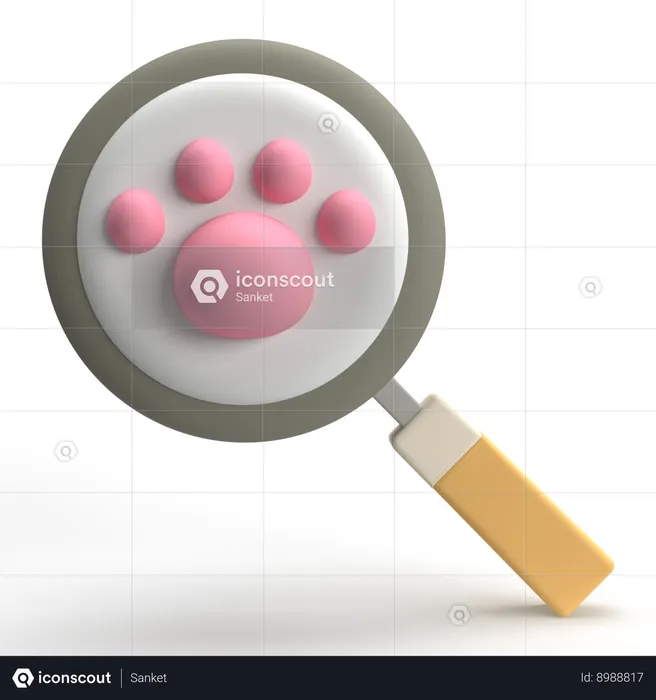Recherche d'animaux  3D Icon