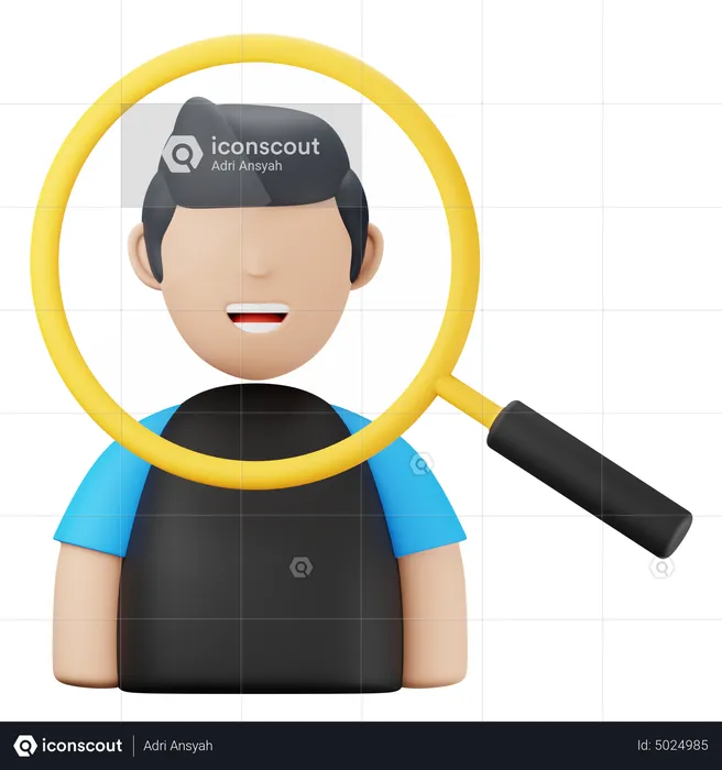 Concepteur de recherche  3D Icon