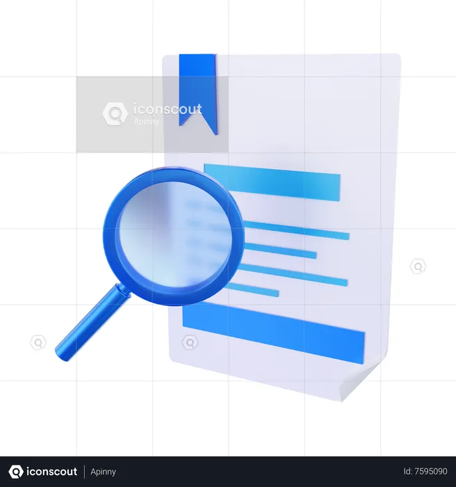 Rechercher un document  3D Icon