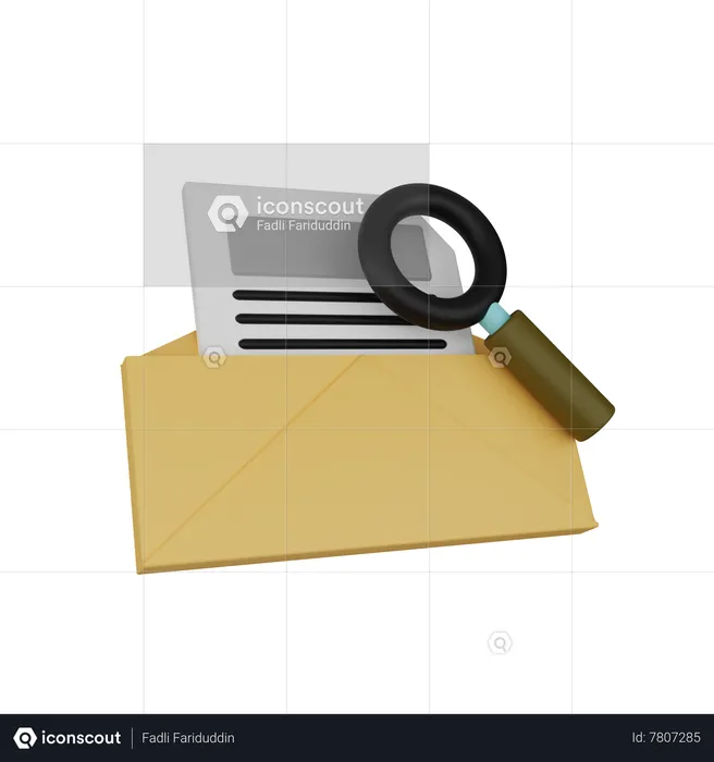 Chercher un email  3D Icon