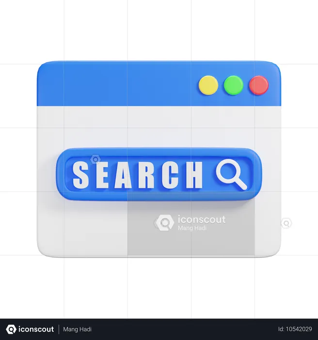 Rechercher un site Web  3D Icon