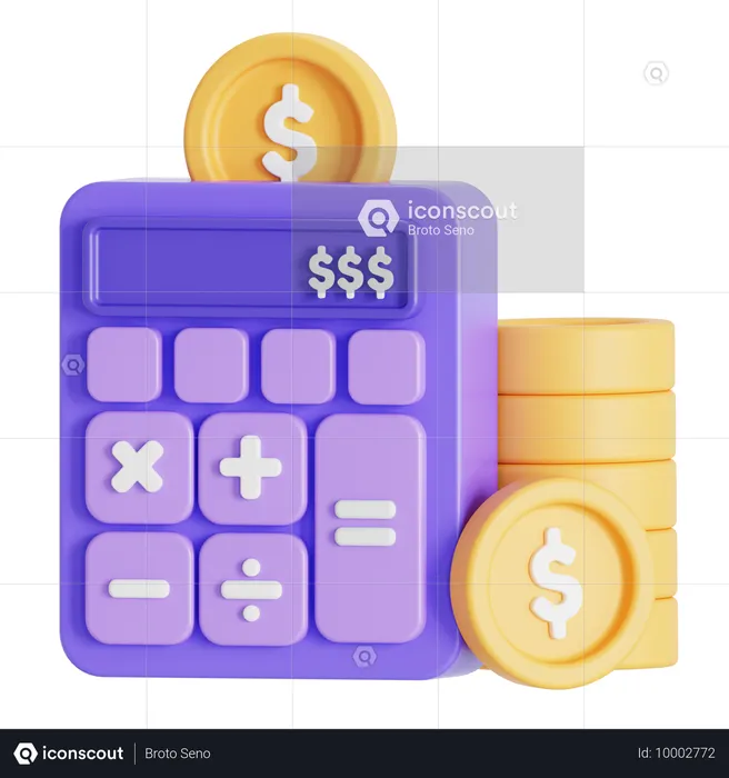 Rechner Budget  3D Icon