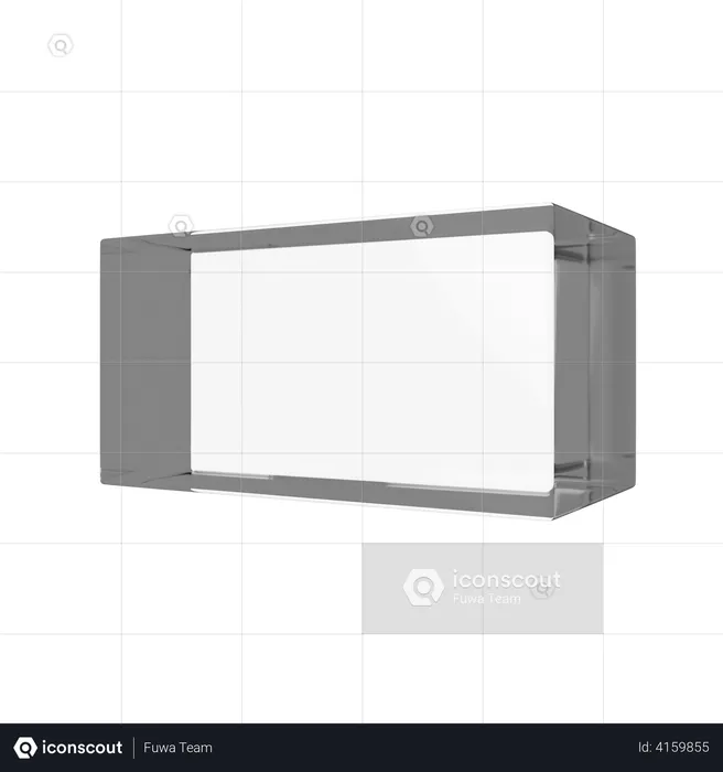 Rechteckform  3D Illustration