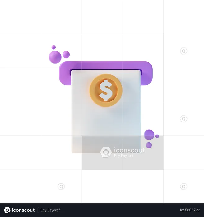 Recibo de la transacción  3D Icon