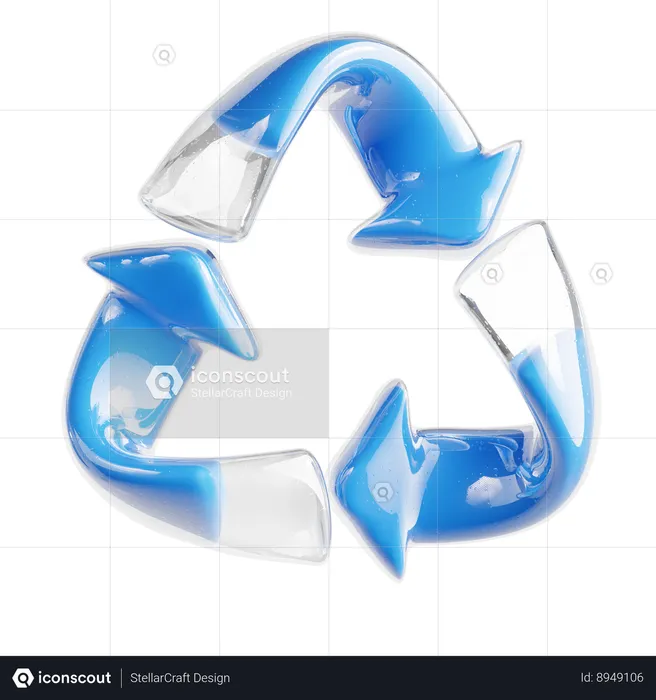 Reciclagem de água  3D Icon