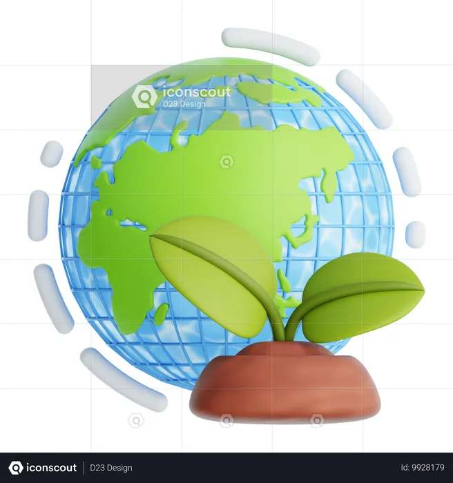 Reciclagem global  3D Icon