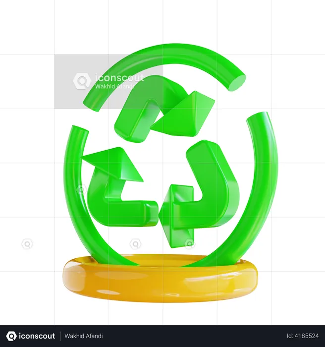 Reciclar  3D Illustration