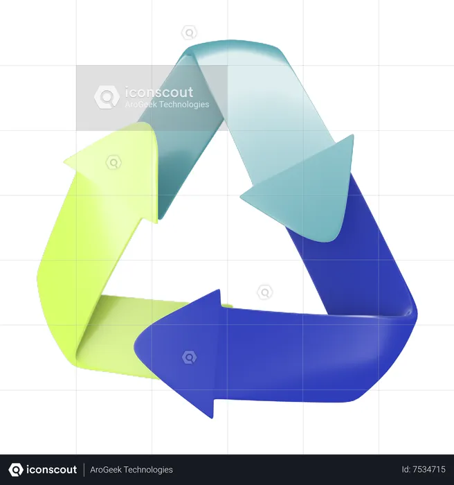 Reciclar  3D Icon