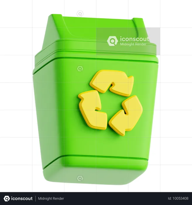 Papelera de reciclaje  3D Icon