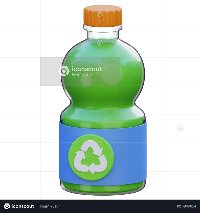 Reciclar botella  3D Icon