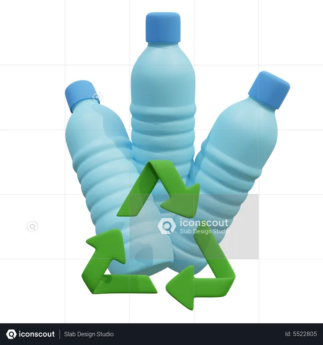 Reciclar botella de plastico  3D Icon