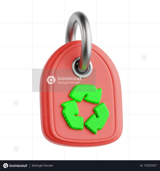 Chaveiro reciclado  3D Icon