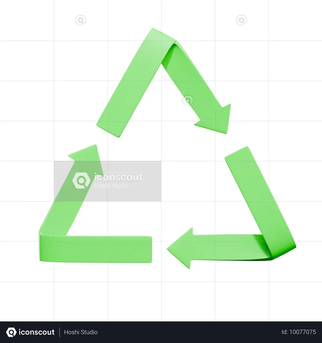 Reciclar flecha  3D Icon