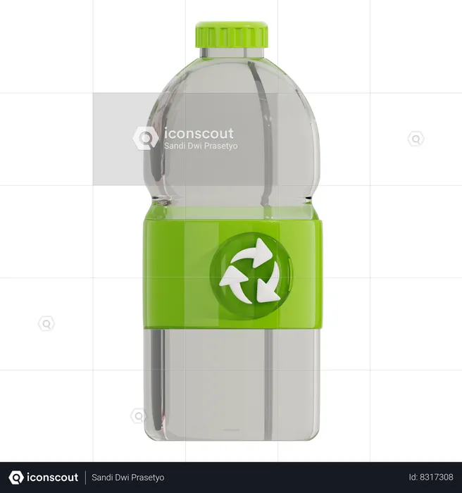 Reciclar garrafa  3D Icon