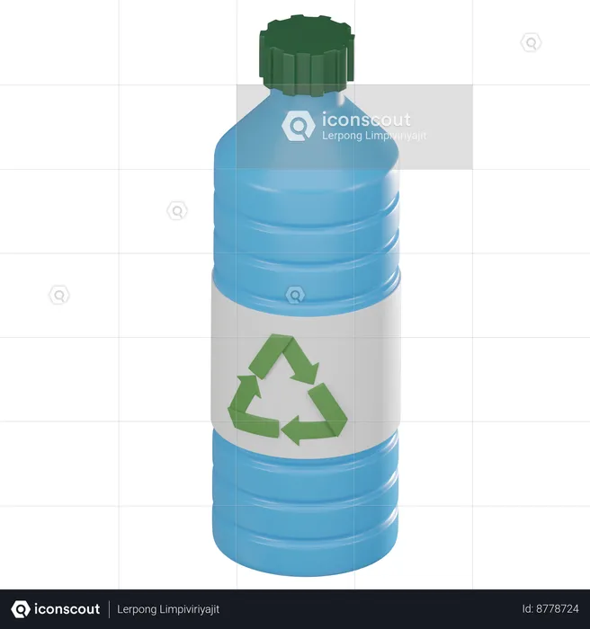 Reciclar garrafa  3D Icon