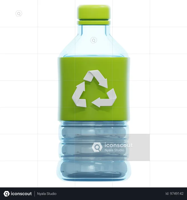 Reciclar garrafa  3D Icon