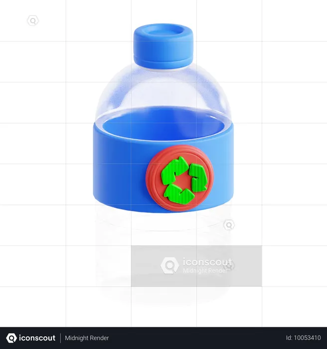 Reciclar garrafa  3D Icon