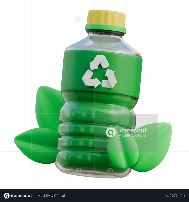 Reciclar garrafa  3D Icon