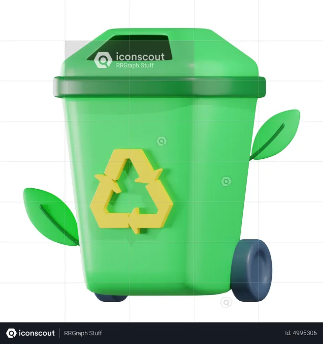 Reciclar lata de lixo  3D Icon