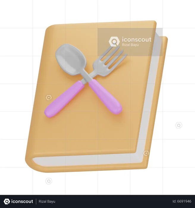 Recipe Book  3D Icon