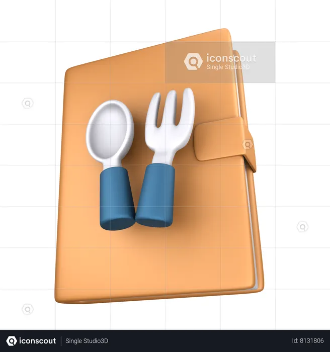 Recipe Book  3D Icon