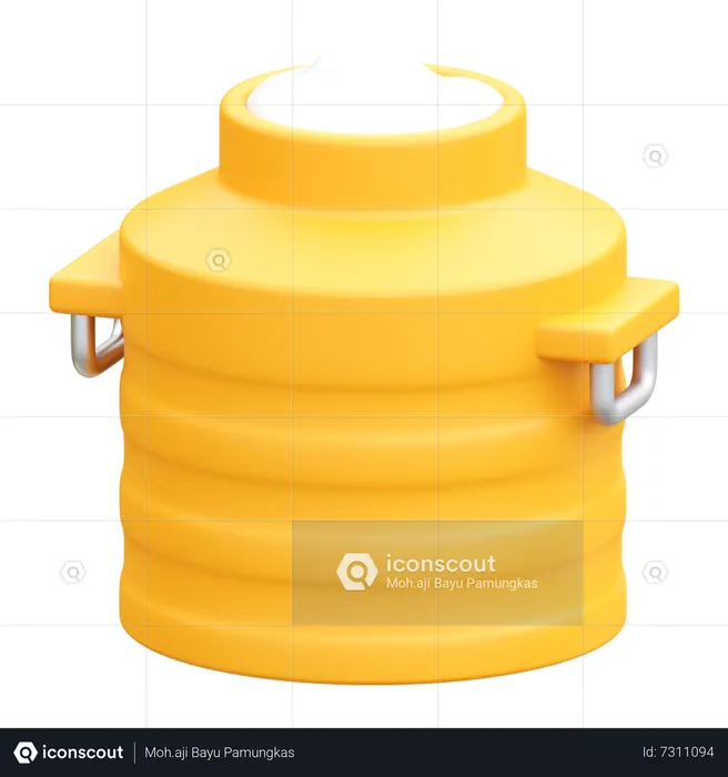 Récipient à lait  3D Icon