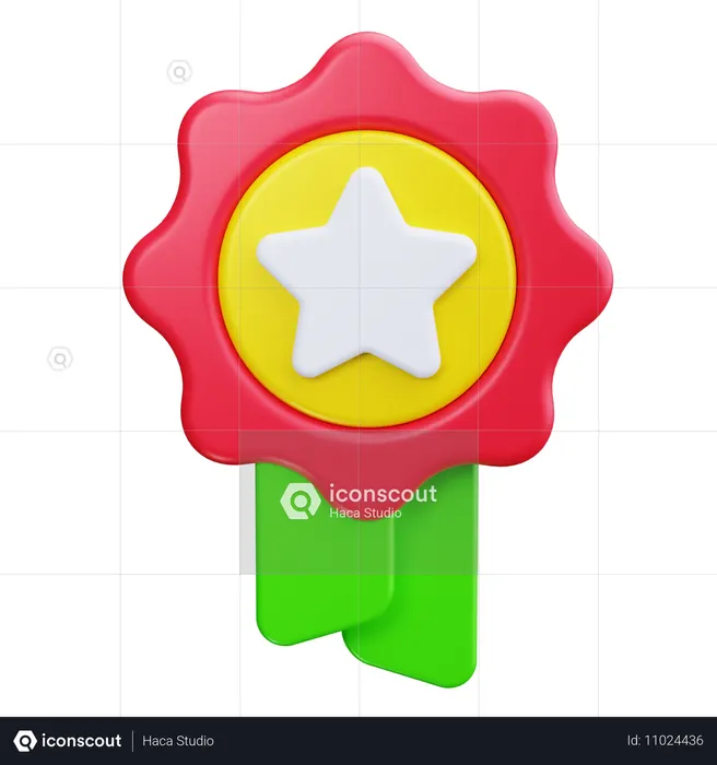 Recognition Ribbon  3D Icon