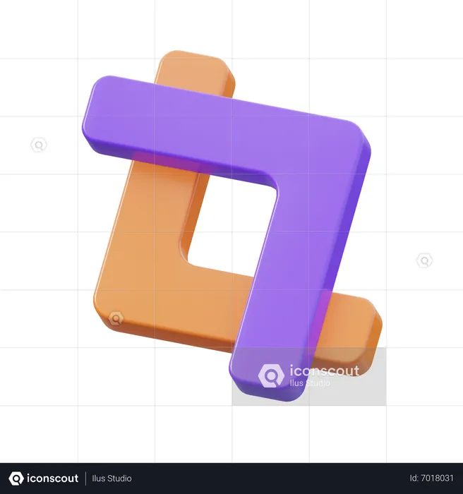 Recadrer  3D Icon