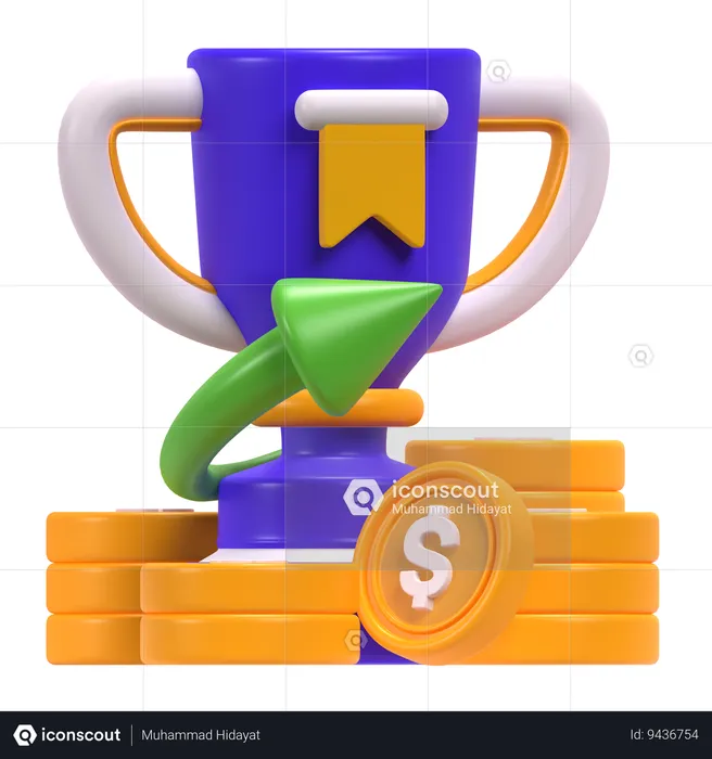 Recompensas financieras  3D Icon