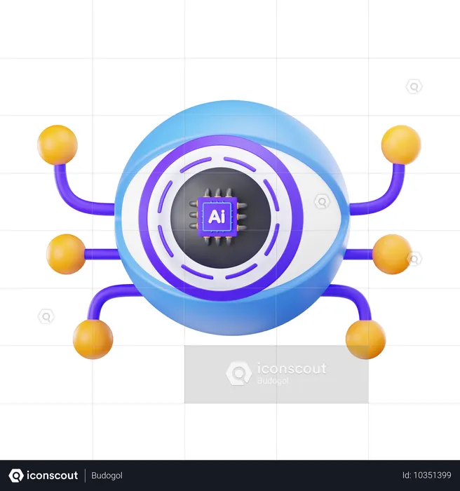 Ai recognition  3D Icon