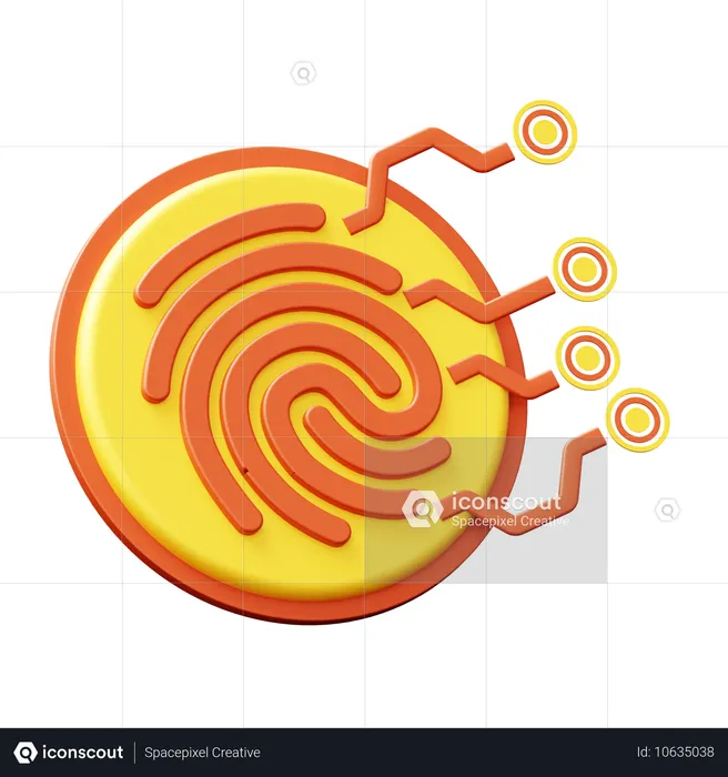 Reconnaissance des doigts  3D Icon