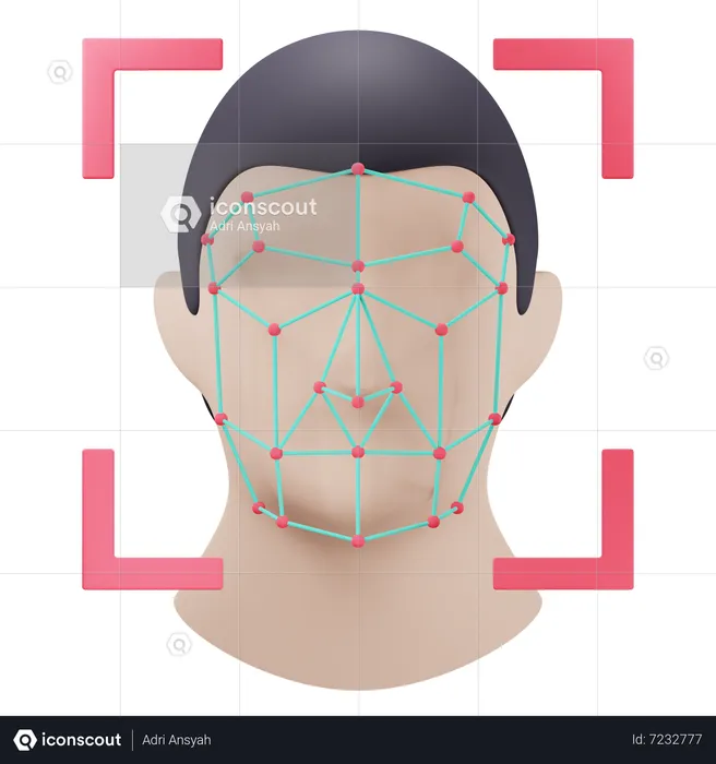 La reconnaissance faciale  3D Icon