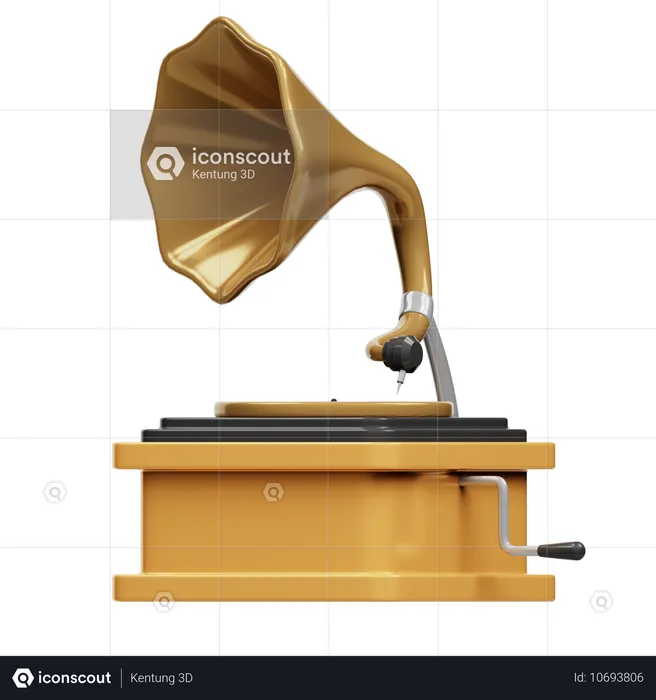 Record  3D Icon