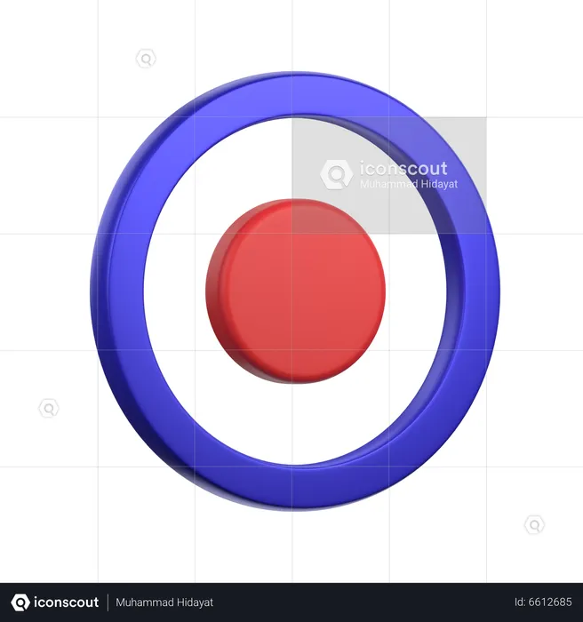 Record Button  3D Icon