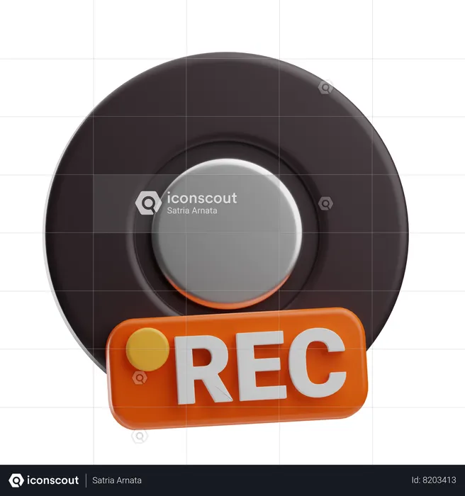 Record Label  3D Icon