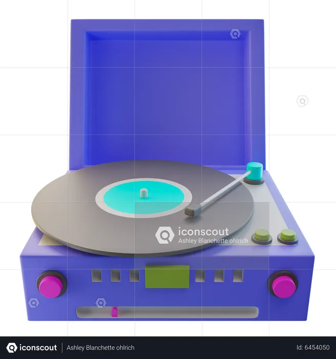 Record Player  3D Icon