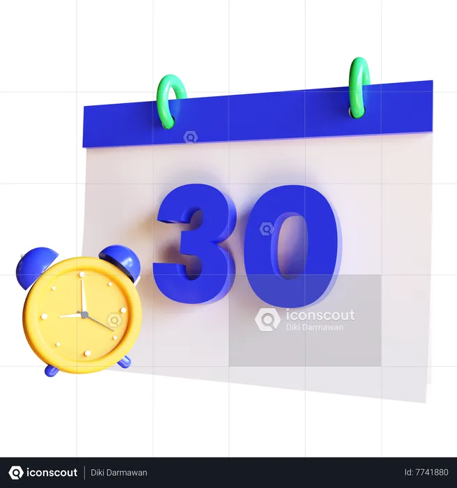 Recordatorio mensual  3D Icon