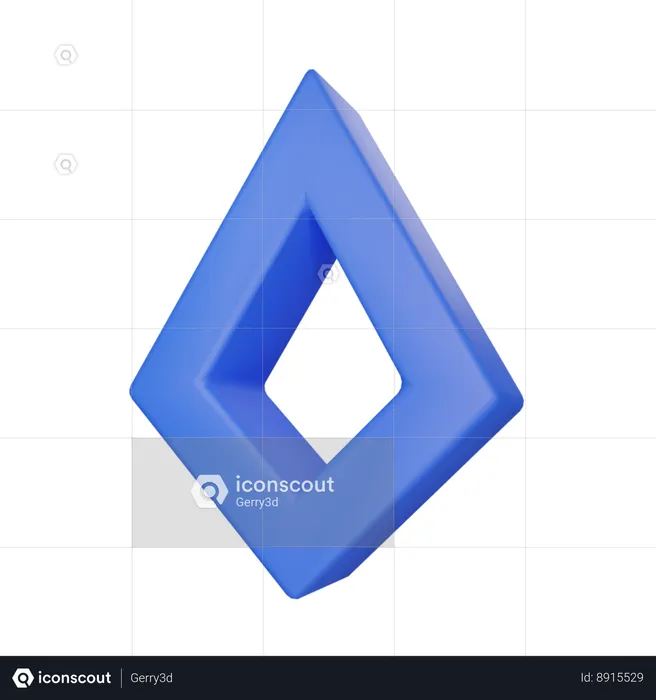 Rectangle  3D Icon